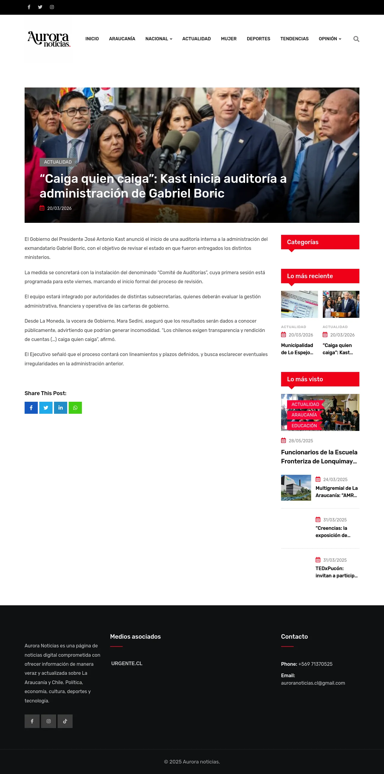 “Caiga quien caiga”: Kast inicia auditoría a administración de Gabriel Boric