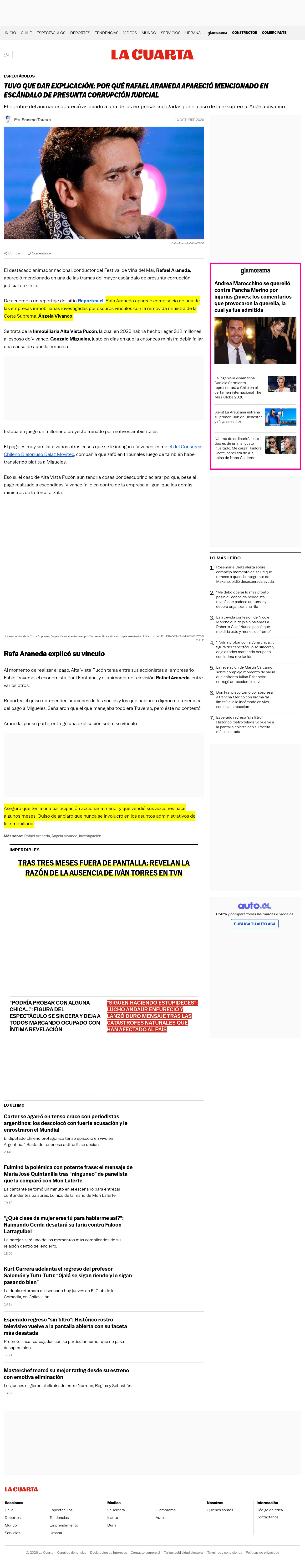 Tuvo que dar explicación: por qué Rafael Araneda apareció mencionado en escándalo de presunta corrupción judicial