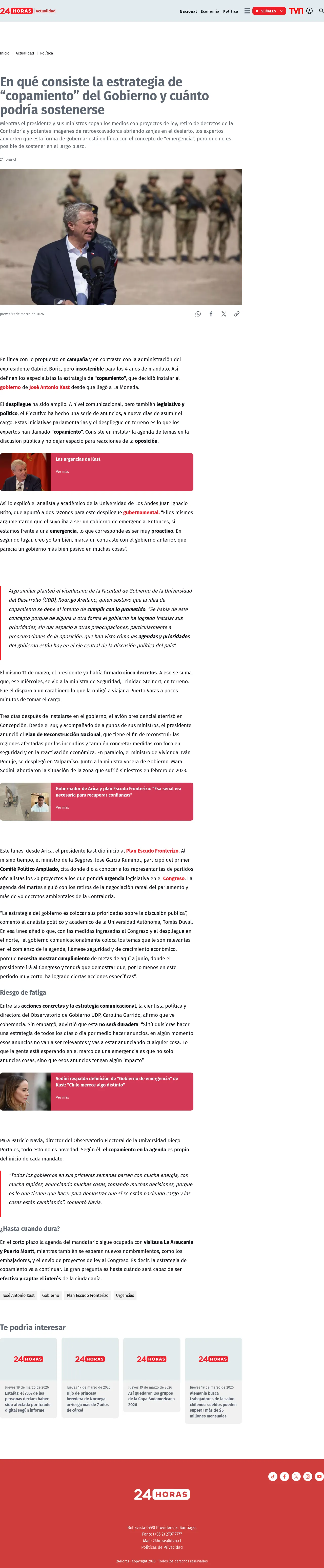 En qué consiste la estrategia de “copamiento” del Gobierno y cuánto podría sostenerse